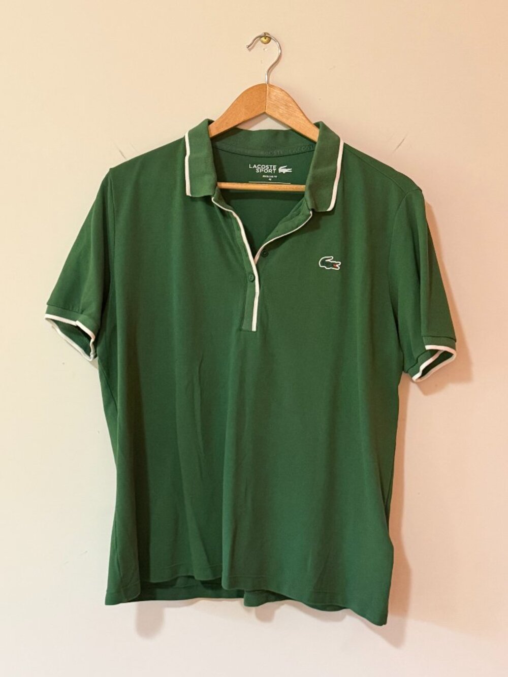 Lacoste Sport Kelly Green Polo - Size 14